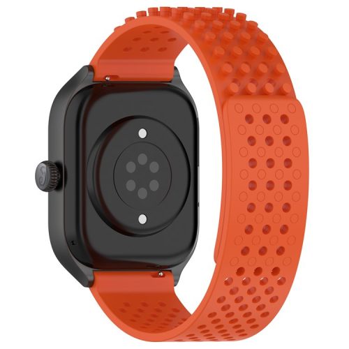 For Huami Amazfit GTS 4 Mini / Samsung Gear Sport / Huawei Watch 2 Silicone Watch Strap 20mm Breathable Watch Band - Orange