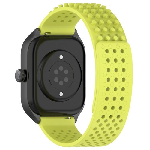 For Huami Amazfit GTS 4 Mini / Samsung Gear Sport / Huawei Watch 2 Silicone Watch Strap 20mm Breathable Watch Band - Lime