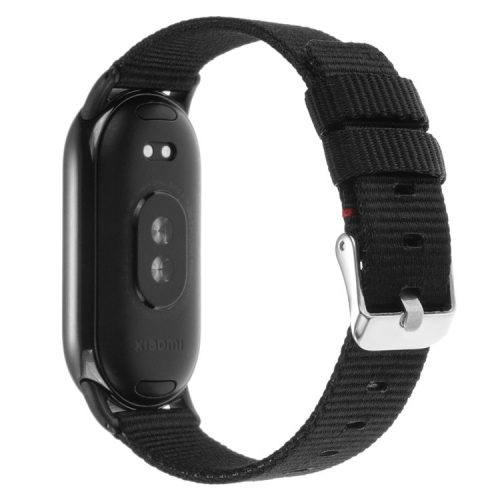 For Xiaomi Mi Band 9 NFC / Mi Band 9 / Smart Band 8 NFC / Smart Band 8 Nylon Watch Strap Adjustable Wrist Band Replacement - Black