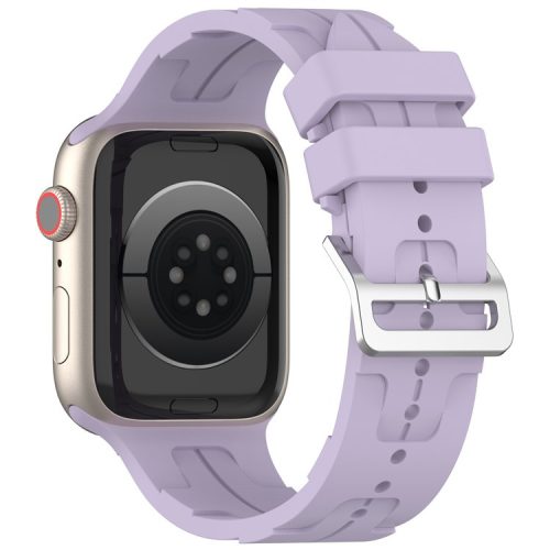 Watch Strap for Apple Watch Series 10 42mm / 9 8 7 41mm / SE (2023) SE (2022) SE 6 5 4 40mm / 3 2 1 38mm Watch Band Soft Silicone Strap - Purple