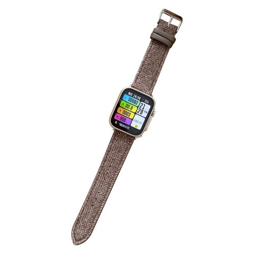 Watch Strap for Apple Watch Series 10 42mm / 9 8 7 41mm / SE (2023) SE (2022) SE 6 5 4 40mm / 3 2 1 38mm Winter Furry Nylon Watch Strap - Brown