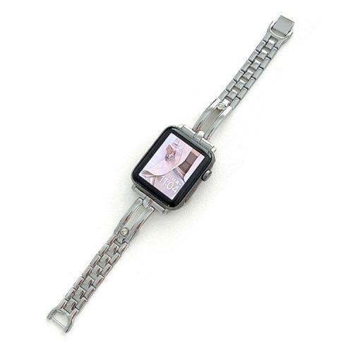 Watch Strap for Apple Watch Series 10 42mm / 9 8 7 41mm / SE (2023) SE (2022) SE 6 5 4 40mm / 3 2 1 38mm Zinc Alloy Band - Silver