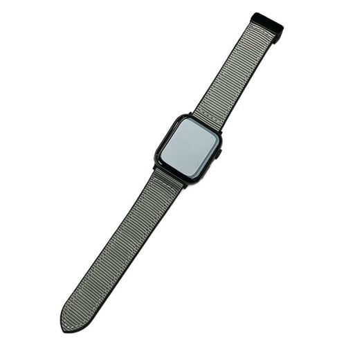 For Apple Watch 10 46mm / Ultra 2 / Ultra 49mm / 9 8 7 45mm / SE (2023) SE (2022) SE 6 5 4 44mm / 3 2 1 42mm Magnetic Nylon Watch Strap - Grey