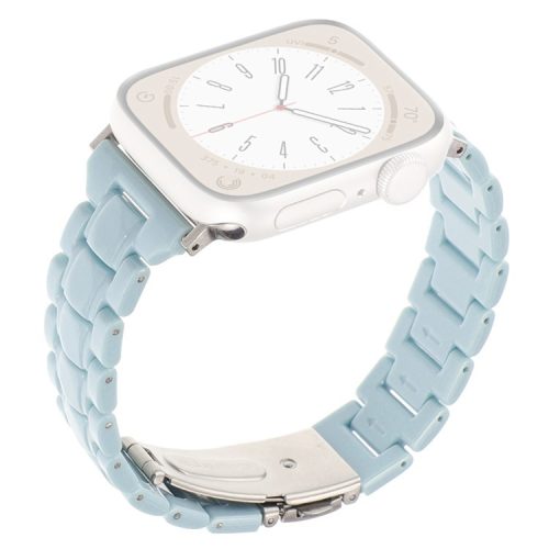 For Apple Watch 10 46mm / Ultra 2 / Ultra 49mm / 9 8 7 45mm / SE (2023) SE (2022) SE 6 5 4 44mm / 3 2 1 42mm Bracelet 3-Bead Watch Band - Turquoise