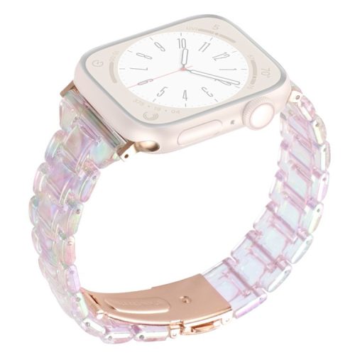 For Apple Watch 10 46mm / Ultra 2 / Ultra 49mm / 9 8 7 45mm / SE (2023) SE (2022) SE 6 5 4 44mm / 3 2 1 42mm Bracelet 3-Bead Watch Band - Colorful