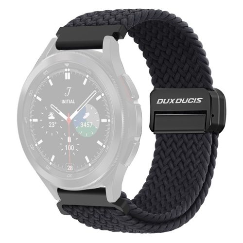 DUX DUCIS Mixture Pro Series Nylon Woven Strap for Samsung Galaxy Watch3 45mm / Huawei Watch Ultimate Magnetic Buckle 22mm Watchband - Midnight