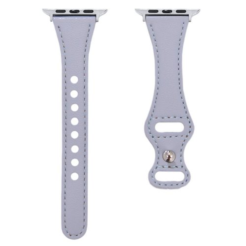 For Apple Watch 10 46mm / Ultra 2 / Ultra 49mm / 9 8 7 45mm / SE (2023) SE (2022) SE 6 5 4 44mm / 3 2 1 42mm Button Buckle Watch Strap - Baby Blue