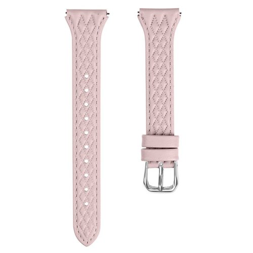 For Huawei Watch 2 / GT 2 42mm / GT 3 42mm Replacement Band Top-Layer Cow Leather Watch Strap - Pink