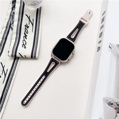 For Apple Watch 10 46mm / Ultra 2 / Ultra 49mm / 9 8 7 45mm / SE (2023) SE (2022) SE 6 5 4 44mm / 3 2 1 42mm Glitter Watch Strap - Black