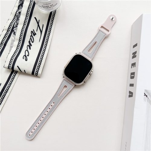 For Apple Watch 10 46mm / Ultra 2 / Ultra 49mm / 9 8 7 45mm / SE (2023) SE (2022) SE 6 5 4 44mm / 3 2 1 42mm Glitter Watch Strap - Light Grey