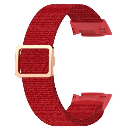 For Fitbit Charge 5 / Charge 6 Braided Nylon Wrist Band Replacement Strap - Red