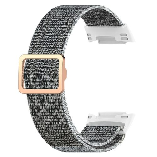 For Fitbit Charge 5 / Charge 6 Braided Nylon Wrist Band Replacement Strap - Seashell Color