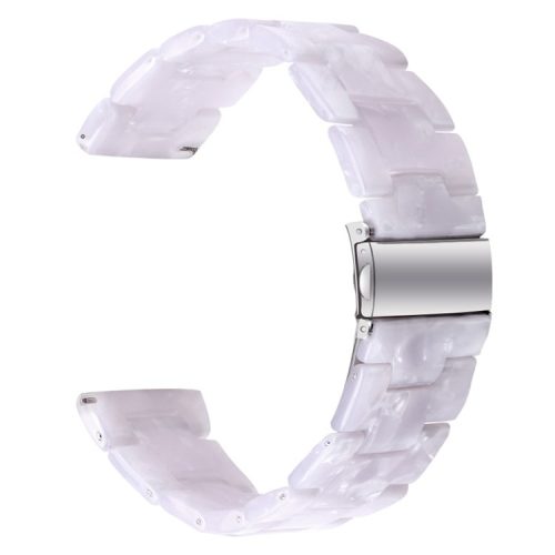 Waterproof Strap for AGPTEK LW31 Replacement Resin Watch Band - Glitter White