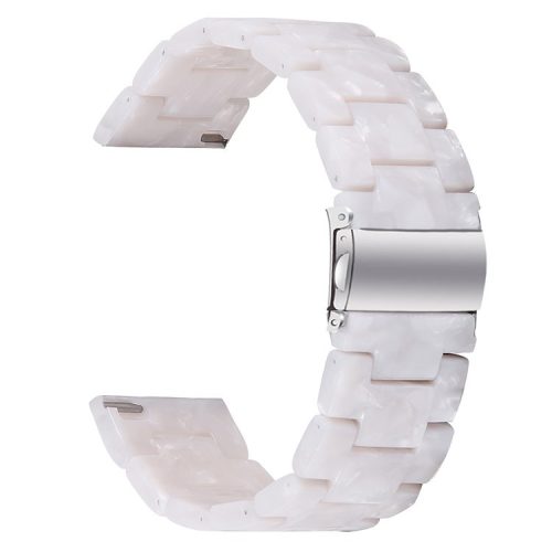 Waterproof Strap for AGPTEK LW31 Replacement Resin Watch Band - Pearl White