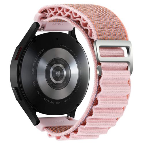 KALEBOL KLB-GSNL-001 For Samsung Galaxy Watch3 45mm / Huawei Watch GT4 46mm Watch Strap 22mm Nylon Wristband - Pink