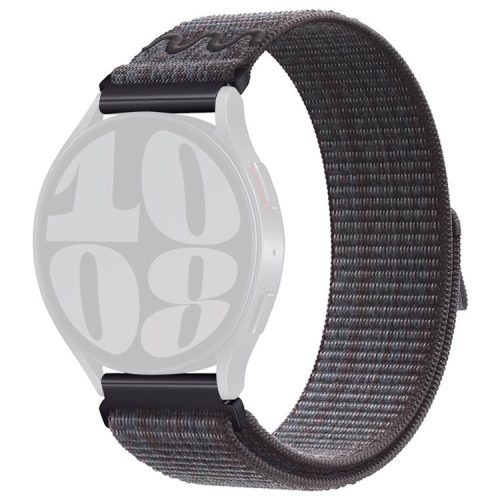 KALEBOL KLB-NLHH-002 For Samsung Galaxy Watch3 45mm / Huawei Watch GT4 46mm Nylon Band 22mm Watch Strap - Black+Blue