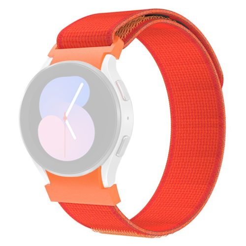 KALEBOL KLB-YJNLHH-001 for Samsung Galaxy Watch FE 40mm / Watch4 / Watch 5 / Watch6 Nylon Band Loop Wristband - Orange Red