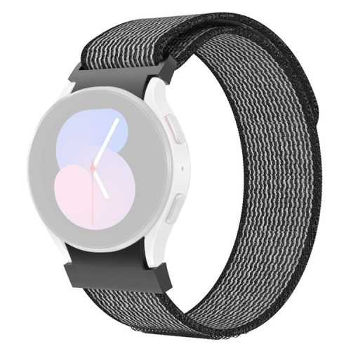 KALEBOL KLB-YJNLHH-001 for Samsung Galaxy Watch FE 40mm / Watch4 / Watch 5 / Watch6 Nylon Band Loop Wristband - Grey+Black