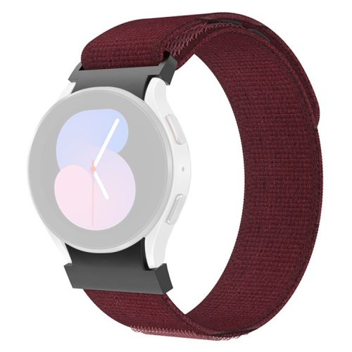 KALEBOL KLB-YJNLHH-001 for Samsung Galaxy Watch FE 40mm / Watch4 / Watch 5 / Watch6 Nylon Band Loop Wristband - Wine Red