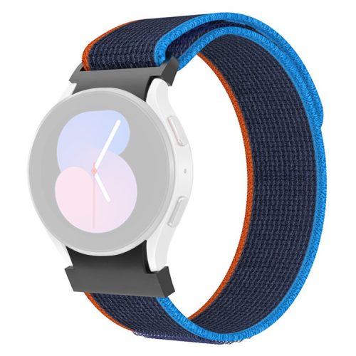 KALEBOL KLB-YJNLHH-001 for Samsung Galaxy Watch FE 40mm / Watch4 / Watch 5 / Watch6 Nylon Band Loop Wristband - Blue+Orange