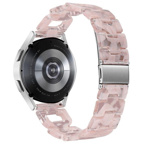 For Huawei Watch 2 / GT 2 42mm / GT 3 42mm D-Shape Strap Resin Smart Watch Band - Light Pink