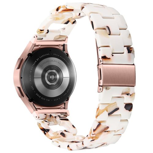 Resin Strap for Samsung Galaxy Watch6 40mm / 44mm / Watch6 Classic 43mm / 47mm D-Shape Bracelet Watchband - Nougat