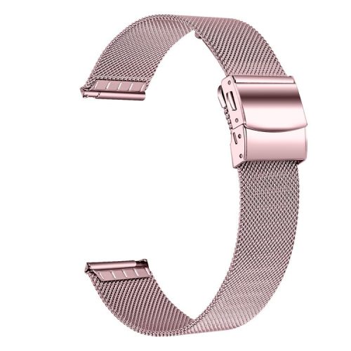 For Garmin Bounce / D2 Air X10 Milanese Watch Strap 20mm Stainless Steel Watchband - Rose Pink