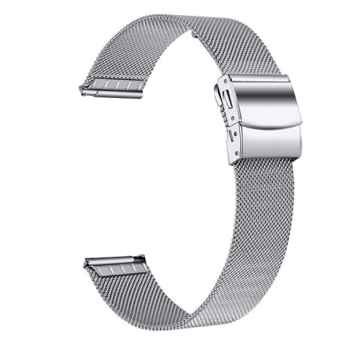 For Garmin Bounce / D2 Air X10 20mm Stainless Steel Watch Band Milanese Mesh Strap - Silver