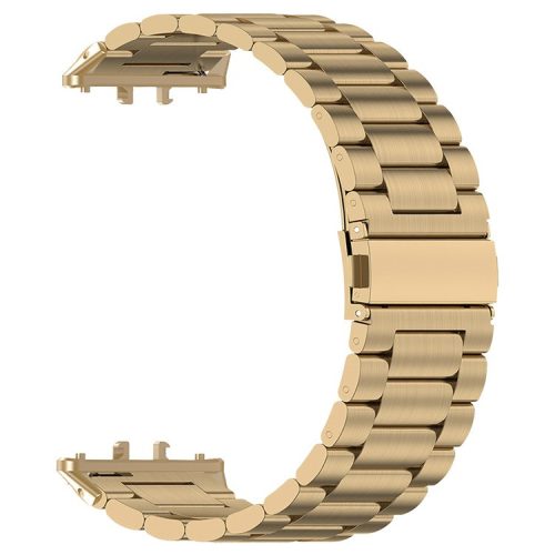 For Samsung Galaxy Fit3 Replacement Strap Quick Release Stainless Steel Watch Band - Gold