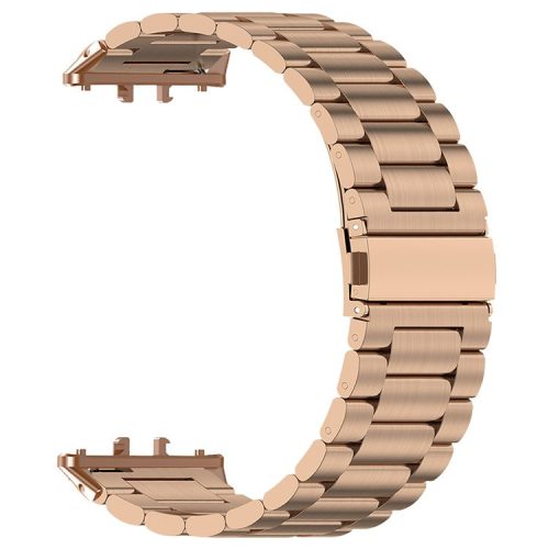 For Samsung Galaxy Fit3 Replacement Strap Quick Release Stainless Steel Watch Band - Rose Gold