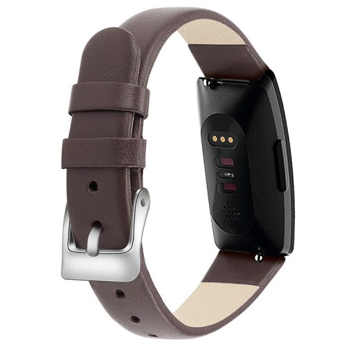 For Fitbit Inspire / Inspire HR Watch Band Matte Imprinted Pattern Replacement Wrist Strap - S / Grey