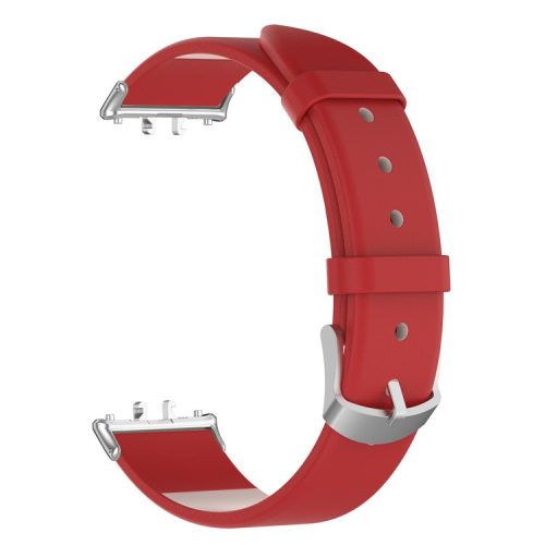 For Samsung Galaxy Fit3 SM-R390 Replacement Wrist Band Adjustable Leather Watch Strap - Red