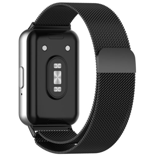 For Samsung Galaxy Fit3 SM-R390 Replacement Wrist Band Magnetic Milanese Watch Strap - Black