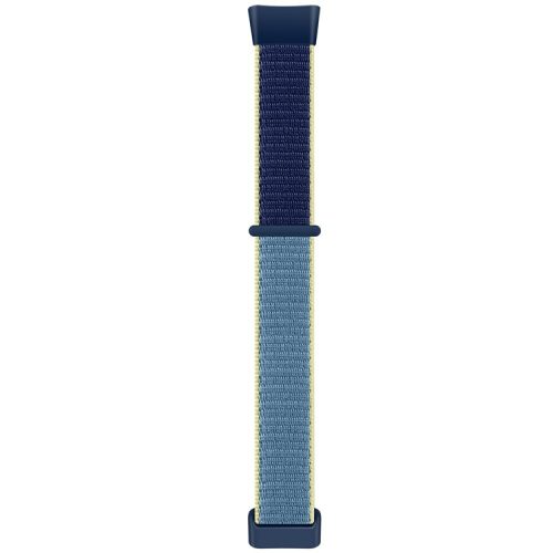 For Fitbit Charge 5 / 6 Nylon Strap Quick Release Sport Watch Band - Ice Blue