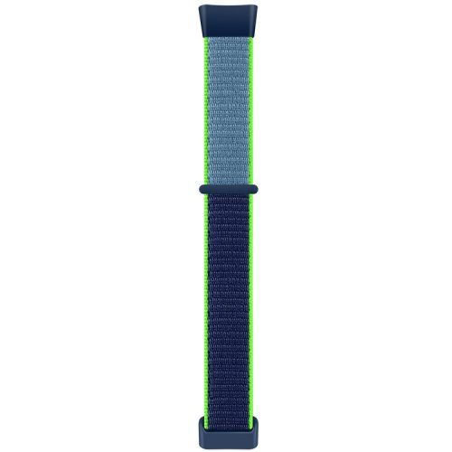 For Fitbit Charge 5 / 6 Nylon Strap Quick Release Sport Watch Band - Lime