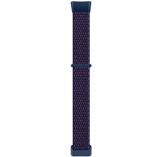 For Fitbit Charge 5 / 6 Nylon Strap Quick Release Sport Watch Band - Dark Blue