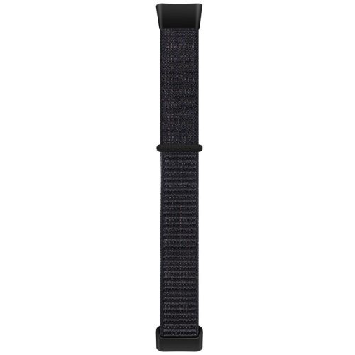 For Fitbit Charge 5 / 6 Nylon Strap Quick Release Sport Watch Band - Reflective Black