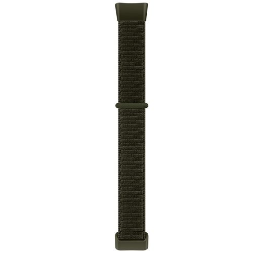 For Fitbit Charge 5 / 6 Nylon Strap Quick Release Sport Watch Band - Army Green