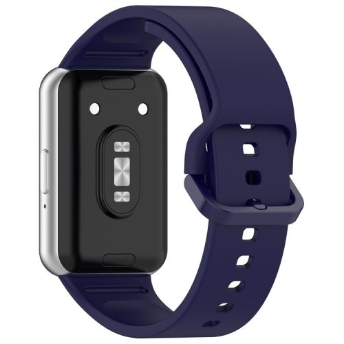 For Samsung Galaxy Fit3 (SM-R390) Watch Bracelet Soft Silicone Strap with Flat Buckle - Blue