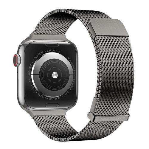 DUX DUCIS Milanese Pro Series Band for Apple Watch Series 10 42mm / 9 8 7 41mm / SE (2023) SE (2022) SE 6 5 4 40mm / 3 2 1 38mm Mesh Straps Magnetic - Graphite