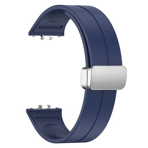 For Samsung Galaxy Fit3 Replacement Wrist Band Soft Silicone Watch Band with Magnetic Folding Buckle - Blue