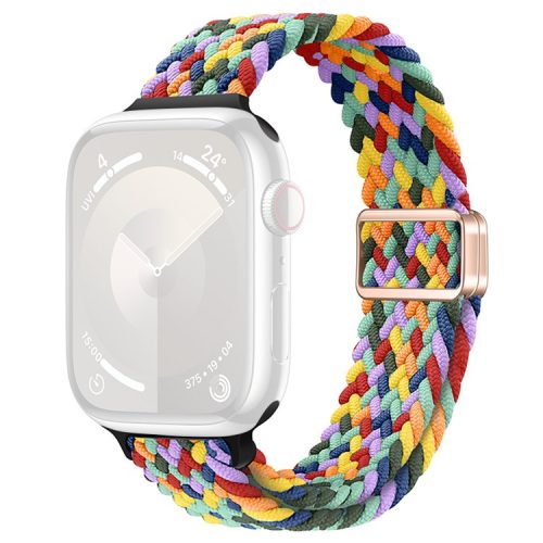 Watch Strap for Apple Watch Series 10 42mm / 9 8 7 41mm / SE (2023) SE (2022) SE 6 5 4 40mm / 3 2 1 38mm Watch Band with Magnetic Buckle - W Texture+Colorful