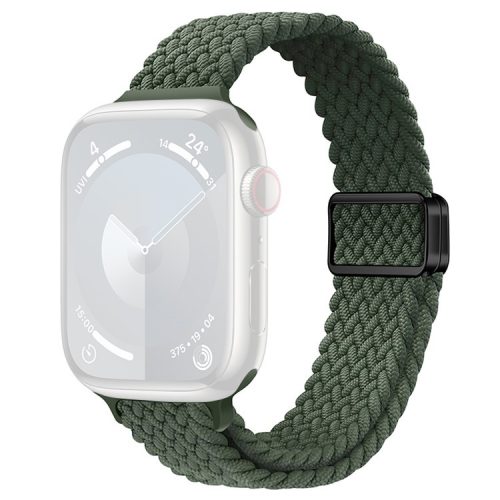 Watch Strap for Apple Watch Series 10 42mm / 9 8 7 41mm / SE (2023) SE (2022) SE 6 5 4 40mm / 3 2 1 38mm Watch Band with Magnetic Buckle - Dark Olive Green