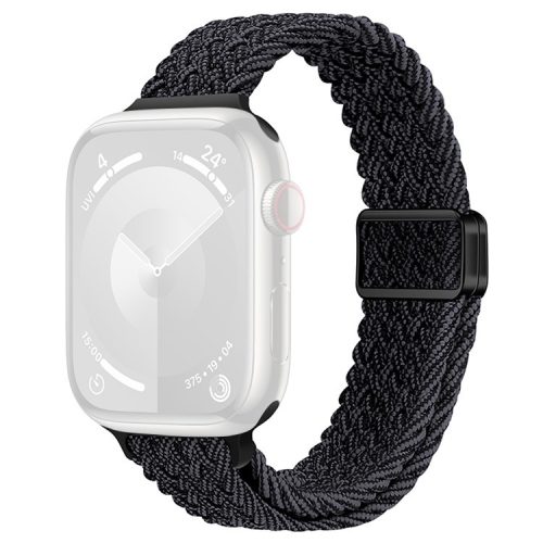 Watch Strap for Apple Watch Series 10 42mm / 9 8 7 41mm / SE (2023) SE (2022) SE 6 5 4 40mm / 3 2 1 38mm Watch Band with Magnetic Buckle - Graphite Black