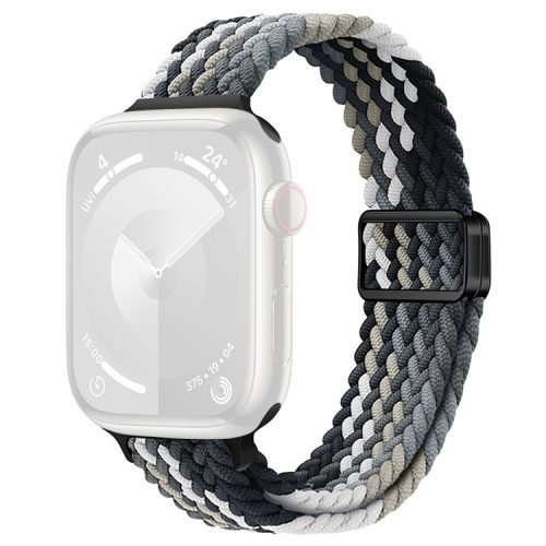 Watch Strap for Apple Watch Series 10 42mm / 9 8 7 41mm / SE (2023) SE (2022) SE 6 5 4 40mm / 3 2 1 38mm Watch Band with Magnetic Buckle - Black Grey