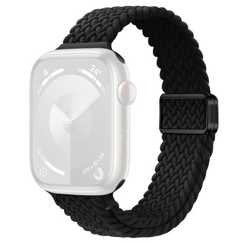 Watch Strap for Apple Watch Series 10 42mm / 9 8 7 41mm / SE (2023) SE (2022) SE 6 5 4 40mm / 3 2 1 38mm Watch Band with Magnetic Buckle - Black