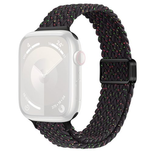 Watch Strap for Apple Watch Series 10 42mm / 9 8 7 41mm / SE (2023) SE (2022) SE 6 5 4 40mm / 3 2 1 38mm Watch Band with Magnetic Buckle - Starlight Black