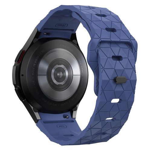 KALEBOL KLB-ZQWFKGJ-001 For Samsung Galaxy Watch FE 40mm / Watch 4 / 5 / 6 Football Pattern Silicone Watch Strap Band - Midnight Blue