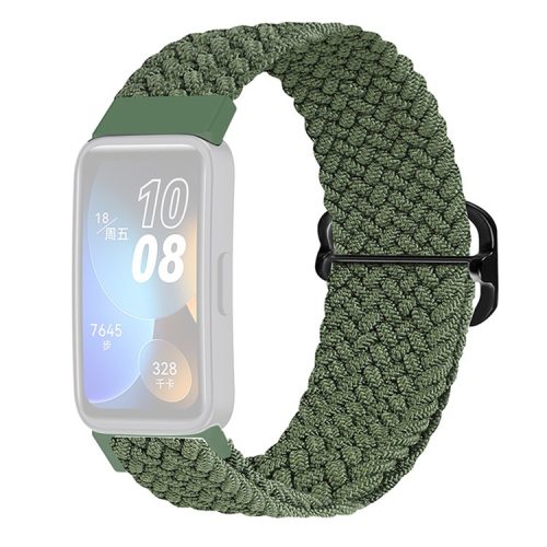 KALEBOL KLB-BZNL-001 For Huawei Band 8 / Band 8 NFC / Band 9 / Band 9 NFC Strap Adjustable Braided Nylon Watch Band - Green