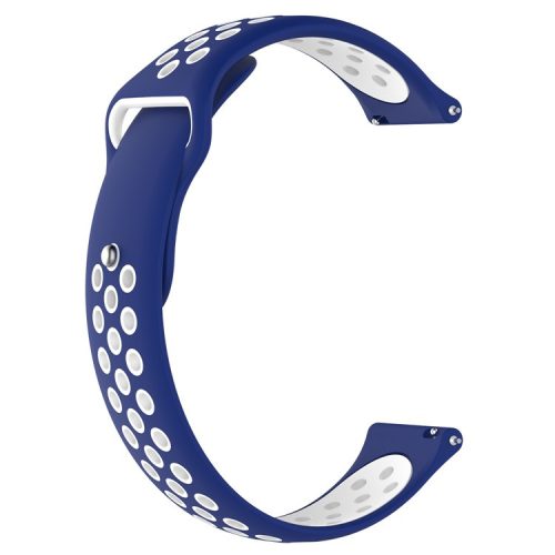 KALEBOL KLB-SSGJ-004 For Samsung Gear S3 Classic / Gear S3 Frontier / Huawei Watch 4 Silicone Wrist Strap - Blue+White